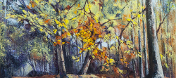 Autumn Study near Rake, Hampshire I | 2017 | Oil on Canvas | 40 x 61 cm